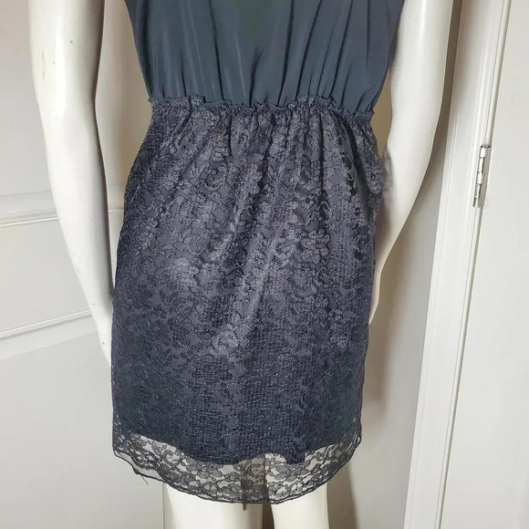 Xhilaration Black Ruffle Lace Mini Dress Size Medium Women's Juniors NWOT - Picture 10 of 13